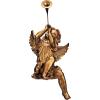 Design Toscano JE930801 Trumpeting Angels of Peter’s Square Holiday Statue Ornaments, Set of Two, Boy & Girl, 7 inches Wide, 13 inches Tall, Handcast Polyresin, Antique Gold Finish(Girl)