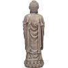 Design Toscano Jolly Hotei Laughing Man Asian Decor Indoor/Outdoor Garden Statue, 26 inches tall, Cast Stone Resin, Two Tone Stone Finish(Bodh Gaya Buddha)
