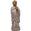 Design Toscano Jolly Hotei Laughing Man Asian Decor Indoor/Outdoor Garden Statue, 26 inches tall, Cast Stone Resin, Two Tone Stone Finish(Bodh Gaya Buddha)
