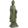Design Toscano Jolly Hotei Laughing Man Asian Decor Indoor/Outdoor Garden Statue, 26 inches tall, Cast Stone Resin, Two Tone Stone Finish(Enlightened Buddha)