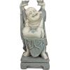 Design Toscano Jolly Hotei Laughing Man Asian Decor Indoor/Outdoor Garden Statue, 26 inches tall, Cast Stone Resin, Two Tone Stone Finish(Jolly Hotei Laughing Buddha)