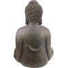 Design Toscano Jolly Hotei Laughing Man Asian Decor Indoor/Outdoor Garden Statue, 26 inches tall, Cast Stone Resin, Two Tone Stone Finish(Meditating Buddha)