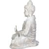 Design Toscano Jolly Hotei Laughing Man Asian Decor Indoor/Outdoor Garden Statue, 26 inches tall, Cast Stone Resin, Two Tone Stone Finish(Traditional Buddha)