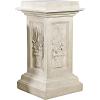 Design Toscano KY0631 Rococo Sculptural Plinth,Faux Stone Finish(Chelsea)