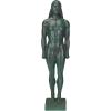 Design Toscano KY71304 Hebe Greek Woman Patron of Youth Indoor/Outdoor Garden Statue, Large Size, 10 inches Wide, 32 inches Tall, Handcast Polyresin, Antique Stone Finish(Kouros)