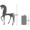 Design Toscano KY71304 Hebe Greek Woman Patron of Youth Indoor/Outdoor Garden Statue, Large Size, 10 inches Wide, 32 inches Tall, Handcast Polyresin, Antique Stone Finish(Horse)