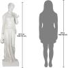 Design Toscano KY71304 Hebe Greek Woman Patron of Youth Indoor/Outdoor Garden Statue, Large Size, 10 inches Wide, 32 inches Tall, Handcast Polyresin, Antique Stone Finish(Hebe Estate)