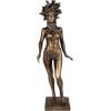 Design Toscano KY71304 Hebe Greek Woman Patron of Youth Indoor/Outdoor Garden Statue, Large Size, 10 inches Wide, 32 inches Tall, Handcast Polyresin, Antique Stone Finish(Medusa)