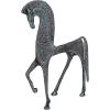 Design Toscano KY71304 Hebe Greek Woman Patron of Youth Indoor/Outdoor Garden Statue, Large Size, 10 inches Wide, 32 inches Tall, Handcast Polyresin, Antique Stone Finish(Horse)