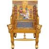 Design Toscano King Tutankhamen’s Tomb Egyptian Throne Chair, 41 Inch, Gold
