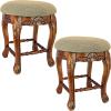 Design Toscano Lady Annette Boudoir Stool, pine(Set of 2)