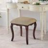Design Toscano Lady Guinevere Vanity Stool, 18.5 Inch, Cherry Finish