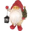 Design Toscano Lighting Santa’s Path Whitey The Holiday Gnome Statue