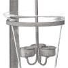 Design Toscano MH35549 Tuscan Hanging Candeliere Glass Pendant Sconce,black 24 Inch