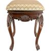 Design Toscano Madame Bouvier Makeup Chair Vanity Stool Bedroom Bench, Walnut(Walnut)