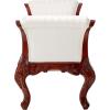Design Toscano Maison Mehieu Upholstered Bench Seat, 5 Foot, Cherry