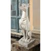 Design Toscano Man’s Best Friend Dog with Basket Outdoor Garden Statue, 8 Inches Wide, 12 Inches Deep, 19 Inches High, Handcast Polyresin, Antique Stone Finish(Antique Stone)