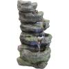 Design Toscano Mesquite Falls Illuminated Garden Fountain, 12.5 x 10 x 17.5(Breakneck Fall Illuminated Fountain)