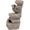 Design Toscano Mesquite Falls Illuminated Garden Fountain, 12.5 x 10 x 17.5(Devil Thumb Fall Illuminated Fountain)