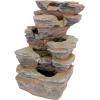 Design Toscano Mesquite Falls Illuminated Garden Fountain, 12.5 x 10 x 17.5(Devil Thumb Fall Illuminated Fountain)