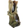 Design Toscano Mesquite Falls Illuminated Garden Fountain, 12.5 x 10 x 17.5(Hawkbull Gulch Cacading Fountain)