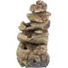 Design Toscano Mesquite Falls Illuminated Garden Fountain, 12.5 x 10 x 17.5(Mequite Fall Illuminated Fountain)