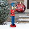 Design Toscano NE140009 Christmas Medium 4 Foot Tall Nutcracker Ballet Trumpeting Toy Soldier Holiday Decor Statue, full color(Medium)