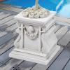 Design Toscano NG314100 Statuary Garden Base Riser, Large, Classic Plinth(Large)