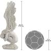 Design Toscano NG33765 Remembrance and Redemption Angel Religious Garden Statue, Medium 15 Inch, Ivory(LARGE REMEMBRANCE AND REDEMPTION)