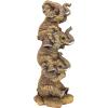 Design Toscano NG33769 Hear-No, See-No, Speak-No Evil Stacked Elephants Collectible Statue, Single,Medium(Twin)