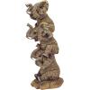 Design Toscano NG33769 Hear-No, See-No, Speak-No Evil Stacked Elephants Collectible Statue, Single,Medium(Twin)