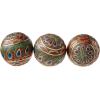 Design Toscano Peacock-Feathered Orbs Decorative Accent Balls: Set of Three