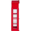 Design Toscano Piccadilly Circus Wall Curio Cabinet,Red