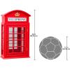 Design Toscano Piccadilly Circus Wall Curio Cabinet,Red