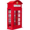Design Toscano Piccadilly Circus Wall Curio Cabinet,Red