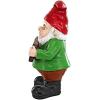 Design Toscano Pinecone Percy Woodland Gnome Statue, 31.5 Inch(Go Away Sign)