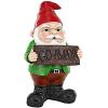 Design Toscano Pinecone Percy Woodland Gnome Statue, 31.5 Inch(Go Away Sign)