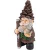 Design Toscano Pinecone Percy Woodland Gnome Statue, 31.5 Inch(Pinecone Percy)