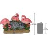 Design Toscano Pink Flamingo Welcome Statue, Multicolored 14.5″Wx6″Dx9.5″H