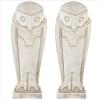 Design Toscano Polar Owl Sentinel Art Deco Cubist Bird Statue: Set of Two