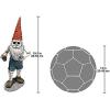 Design Toscano QL30757 Attack of The Dead Walking Zombie Apocalypse Graveyard Garden Gnome Statue, One Size, Full Color(Hans)