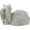 Design Toscano QL6080 Cat Angel Pet Memorial Grave Marker Tribute Statue, 10 Inches Wide, 5 Inches Deep, 5 Inches High, Antique Stone Finish(Forever in Our Hearts)