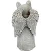 Design Toscano QL6080 Cat Angel Pet Memorial Grave Marker Tribute Statue, 10 Inches Wide, 5 Inches Deep, 5 Inches High, Antique Stone Finish(Paw Prints on Our Hearts)