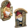 Design Toscano QL94281 Knothole Welcome Gnomes Garden Tree Sculptures, full color(Knothole Welcome Gnomes)