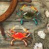Design Toscano QL95882 Tropical Crabs Wall Sculpture, Set of 2, Full Color