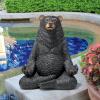 Design Toscano QM17010 Christmas Ornament – Garden Gnomes Figurine – Zen Garden Gnomes – Meditating Gnome Statues, 3 Inch(Honey Zen Bear)