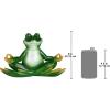 Design Toscano QM17010 Christmas Ornament – Garden Gnomes Figurine – Zen Garden Gnomes – Meditating Gnome Statues, 3 Inch(Yoga Frog Set of 2)