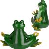 Design Toscano QM17010 Christmas Ornament – Garden Gnomes Figurine – Zen Garden Gnomes – Meditating Gnome Statues, 3 Inch(Yoga Frog Set of 2)
