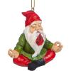 Design Toscano QM17010 Christmas Ornament – Garden Gnomes Figurine – Zen Garden Gnomes – Meditating Gnome Statues, 3 Inch(Zen Gnome Set of Three)