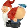 Design Toscano QM22997 Loonie Moonie Garden Gnome Statue, Medium, Multicolored(Medium)